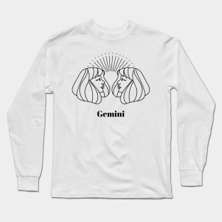 Gemini Design Long Sleeve T-Shirt